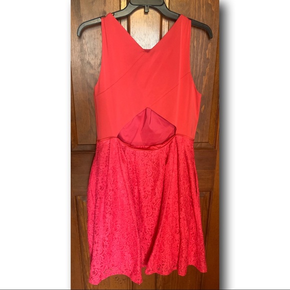 NWOT Adrianna Papell Sleeveless Lace & Faille - Picture 5 of 9